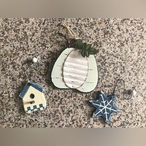 Farmhouse Wood Ornaments Christmas